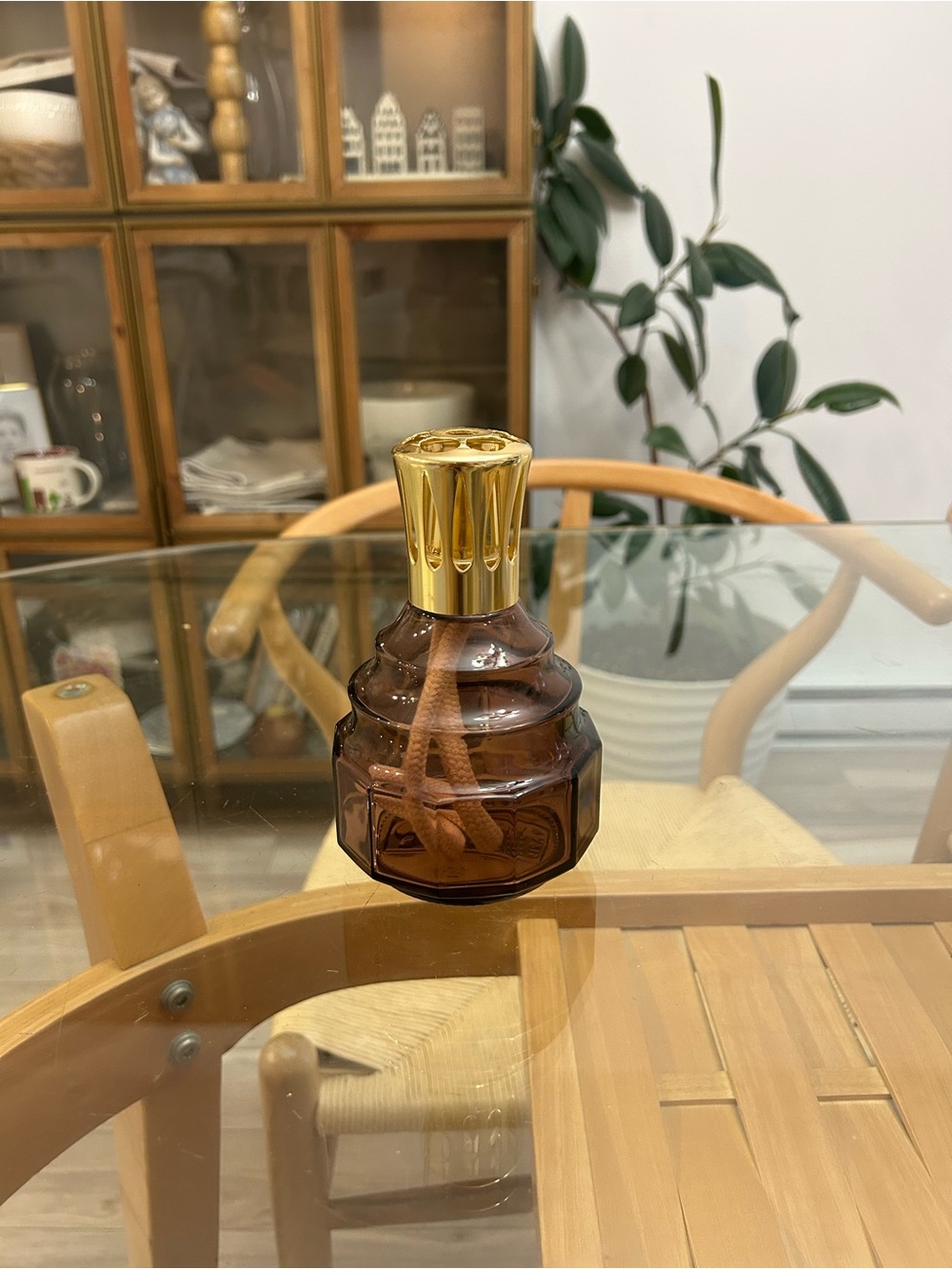 Brownish Glass Lampe Berger
